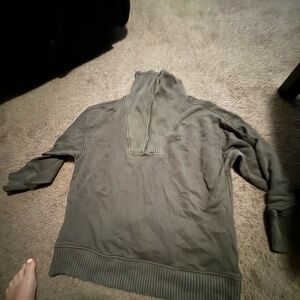 Aerie high neck half zip sweatshirt